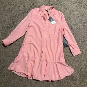NWT Tuckernuck pink Callahan shirt dress, sz M